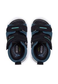 ecco - ECCO Sandały Mini Stride Sandal 76114160080 Granatowy. Kolor: niebieski. Materiał: nubuk, skóra