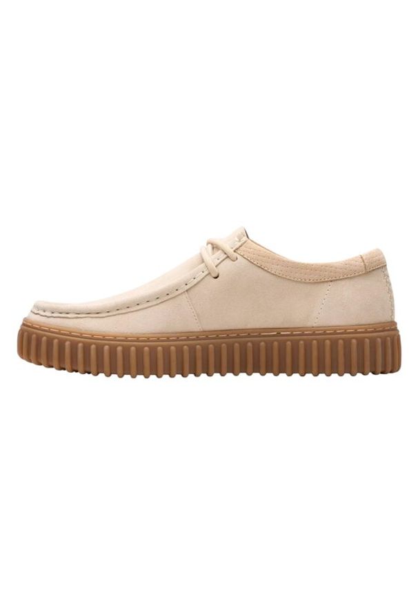 Clarks Półbuty Torhill Low 26180906 Écru. Materiał: skóra