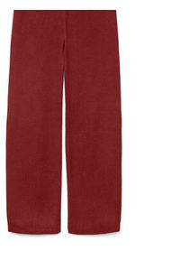 Vero Moda Spodnie dzianinowe Gold Art 10332174 Bordowy Loose Fit. Kolor: czerwony. Materiał: syntetyk