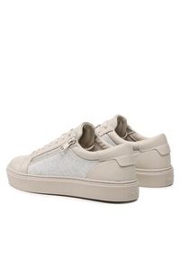 Calvin Klein Sneakersy Low Top Lace Up W/Zip Mono HM0HM01059 Beżowy. Kolor: beżowy. Materiał: skóra #6
