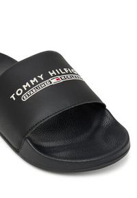 TOMMY HILFIGER - Tommy Hilfiger Klapki Raised Pool Slide FM0FM05761 Czarny. Kolor: czarny. Materiał: skóra #2