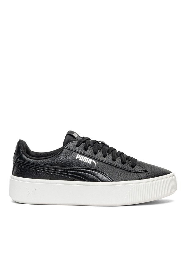 Buty sneakersy damskie Puma Vikky Stacked L Czarne. Okazja: na co dzień, do pracy, na spacer. Kolor: czarny. Model: Puma Vikky. Sport: turystyka piesza