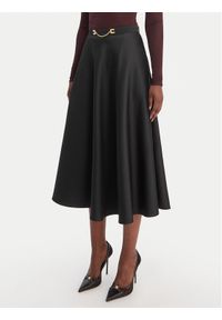 Elisabetta Franchi Spódnica midi GO-156-61E2-V320 Czarny Regular Fit. Kolor: czarny. Materiał: syntetyk #1