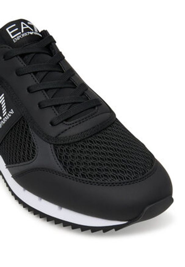 EA7 Emporio Armani Sneakersy 7X000334 AF18610 MC001 Czarny. Kolor: czarny. Materiał: skóra