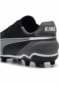 Puma - Młodzieżowe buty piłkarskie KING Match FG/AG PUMA Black White Cool Dark Gray. Kolor: biały, wielokolorowy, czarny, szary. Sport: piłka nożna