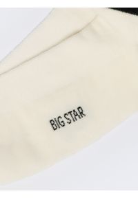 Big-Star - Stopki męskie bawełniane białe Hileno 100. Kolor: biały. Materiał: bawełna. Wzór: ze splotem, paski