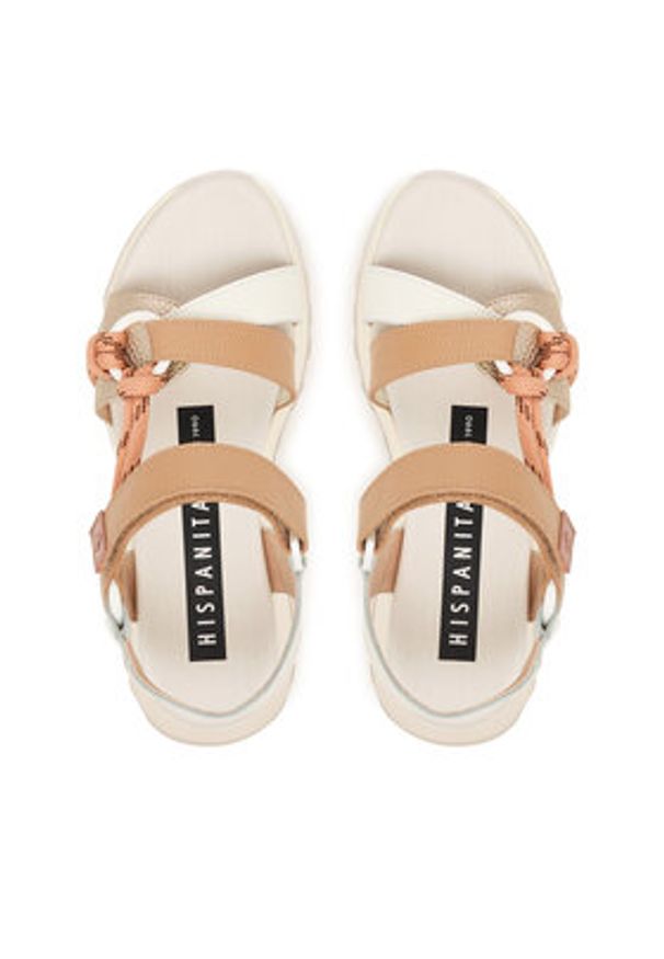 Hispanitas Sandały CHV264869 C003 Złoty. Kolor: złoty. Materiał: skóra