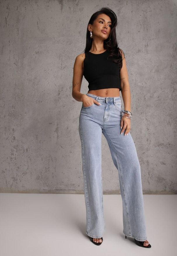 Renee - Czarny Top na Ramiączkach Basic Prążkowany Zitira. Okazja: na co dzień. Kolor: czarny. Materiał: prążkowany. Długość rękawa: na ramiączkach. Styl: casual