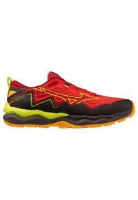 Buty do biegania męskie Mizuno Wave Daichi 9. Kolor: czerwony. Materiał: materiał, syntetyk. Szerokość cholewki: normalna. Model: Mizuno Wave