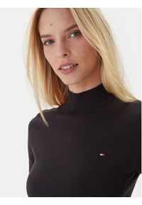 TOMMY HILFIGER - Tommy Hilfiger Sweter WW0WW47462 Czarny Regular Fit. Kolor: czarny. Materiał: syntetyk