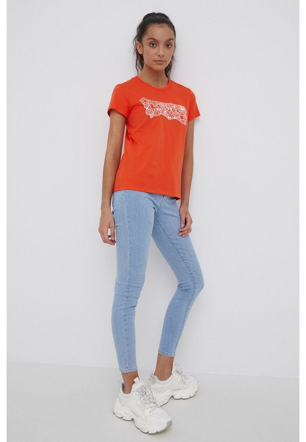 Levi's® - Levi's jeansy 720 damskie high waist. Okazja: na spotkanie biznesowe. Stan: podwyższony. Kolor: niebieski. Styl: biznesowy