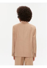 BOSS - Boss Marynarka Jesona 50501964 Beżowy Oversize. Kolor: beżowy. Materiał: wełna #3