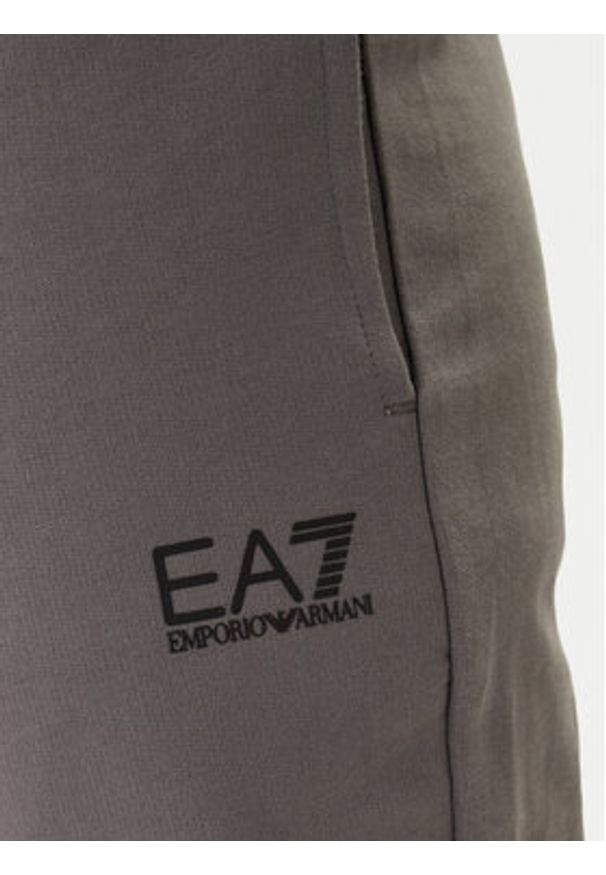 EA7 Emporio Armani Spodnie dresowe 8NPP66 PJVRZ Szary Regular Fit. Kolor: szary. Materiał: bawełna