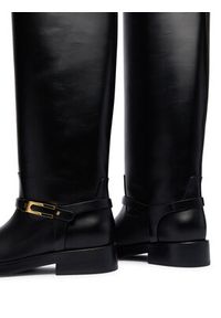 Elisabetta Franchi Oficerki SA-57B-56E2-V1050 Czarny. Kolor: czarny. Materiał: skóra #3