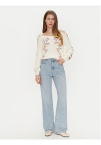 TwinSet - TWINSET Sweter 251TP3642 Beżowy Regular Fit. Kolor: beżowy. Materiał: bawełna #5