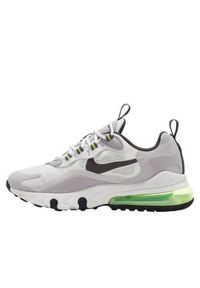 Buty do chodzenia dla dzieci Nike Air Max 270 React. Zapięcie: sznurówki. Kolor: wielokolorowy. Materiał: materiał, syntetyk, tkanina. Szerokość cholewki: normalna. Model: Nike Air Max. Sport: turystyka piesza