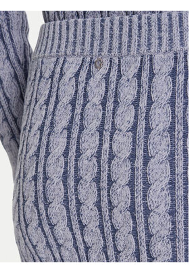 Guess Spódnica mini W5YD68 Z3OU0 Niebieski Regular Fit. Kolor: niebieski. Materiał: bawełna