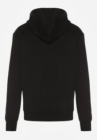 Born2be - Czarna Bluza z Bawełną Kapturem i Sznurkami Amatusa. Okazja: do domu, na co dzień. Typ kołnierza: kaptur. Kolor: czarny. Materiał: bawełna. Styl: casual, klasyczny #2