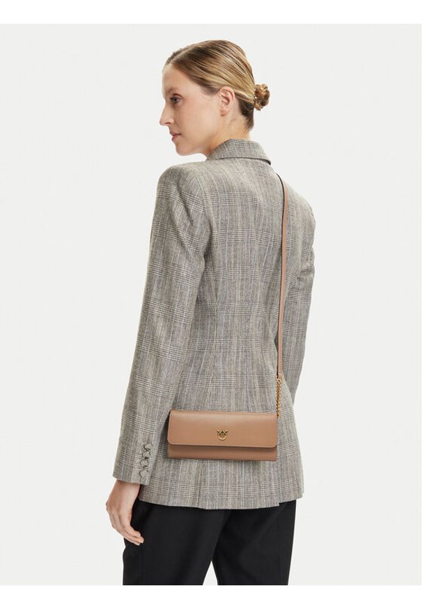 Pinko - PINKO Torebka Love Tiny Brids Wallet C AI 25-26 PCPL 103765 A0F1 Beżowy. Kolor: beżowy. Materiał: skórzane