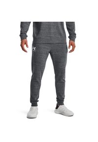 Spodnie dresowe męskie Under Armour Rival Terry Jogger. Kolor: szary. Materiał: dresówka