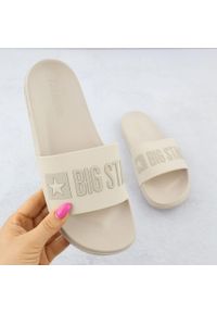 Big-Star - Klapki plażowe basenowe beżowe Big Star SS274710. Okazja: na plażę. Kolor: beżowy. Materiał: tworzywo sztuczne. Styl: casual