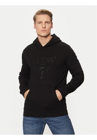 Guess Bluza M5RQ36 KCN01 Czarny Regular Fit. Kolor: czarny. Materiał: bawełna