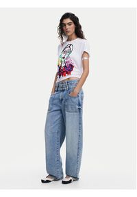 Desigual T-Shirt Misuri 25SWTKA9 Biały Regular Fit. Kolor: biały. Materiał: bawełna