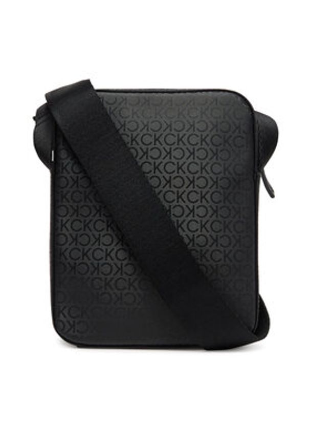 Calvin Klein Saszetka Ck Sleek Reporter S Mono K50K512883 Czarny. Kolor: czarny. Materiał: skóra