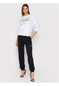 Versace Jeans Couture Bluza 71HAIT12 Biały Regular Fit. Typ kołnierza: kołnierzyk włoski. Kolor: biały. Materiał: bawełna #5