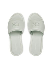 Calvin Klein Klapki Flatform Slide Relock Lth HW0HW02049 Zielony. Kolor: zielony. Materiał: skóra #3