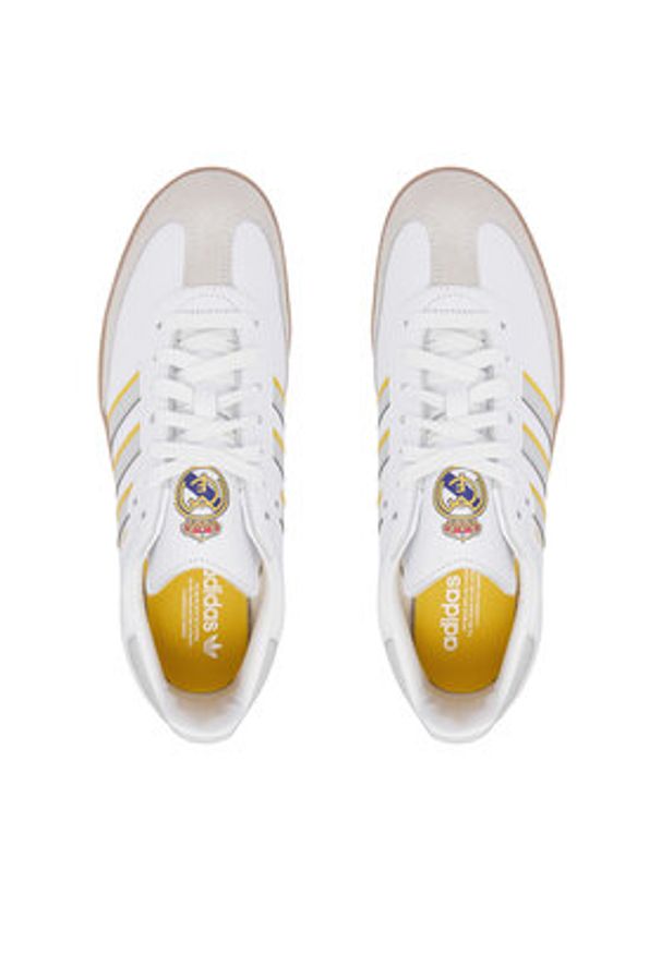 Adidas - adidas Sneakersy Samba Real Madrid JQ4038 Biały. Kolor: biały. Materiał: skóra