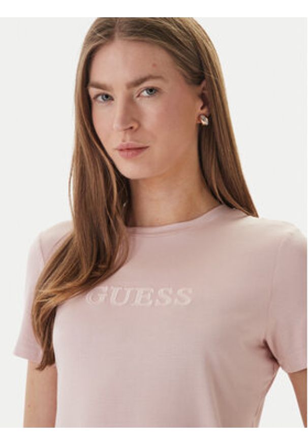 Guess T-Shirt O6GI00 KBF92 Różowy Regular Fit. Kolor: różowy
