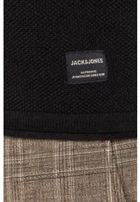 Jack & Jones Sweter męski kolor granatowy. Kolor: niebieski. Materiał: dzianina. Długość rękawa: raglanowy rękaw