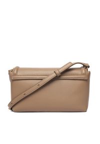 Calvin Klein Torebka Bold Ck Flap Crossbody LV04F1027G Brązowy. Kolor: brązowy. Materiał: skórzane #4