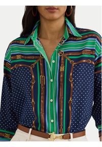 Lauren Ralph Lauren - LAUREN RALPH LAUREN Koszula 200P03687001 Kolorowy Relaxed Fit. Materiał: syntetyk. Wzór: kolorowy #5