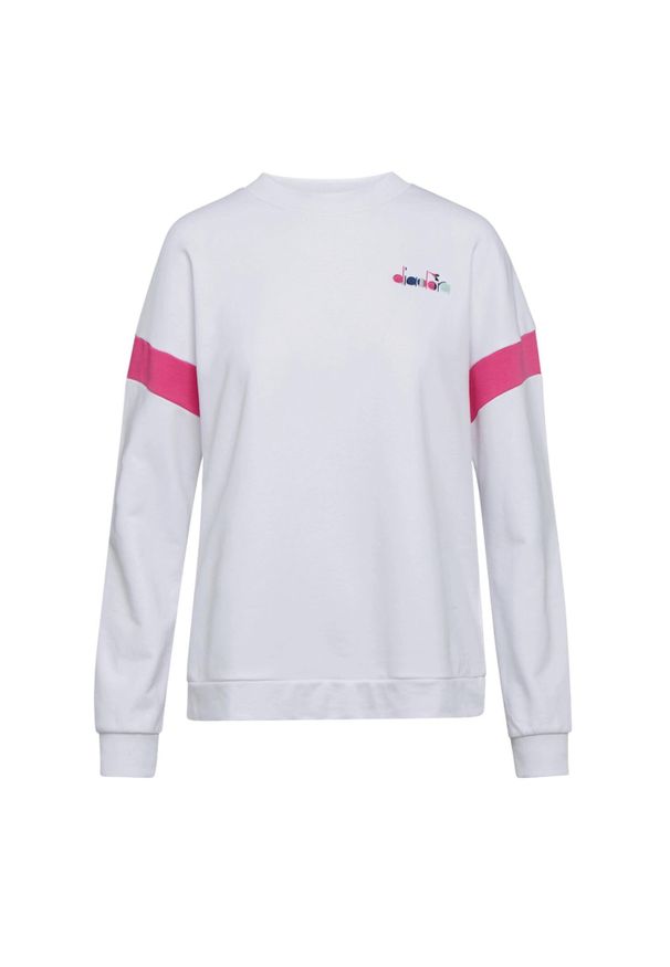 Diadora - Bluza damska DIADORA L.SWEATSHIRT CREW SPOTLIGHT. Kolor: biały