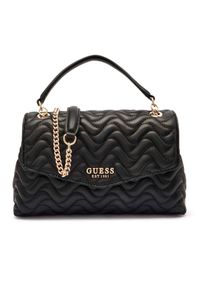 Guess - GUESS Czarna damska torebka Melisandra. Kolor: czarny. Materiał: skórzane #3