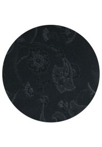Męski Krawat - Chattier - Czarny z Kwiatową Fakturą Tkaniny. Kolor: czarny. Materiał: tkanina. Wzór: kwiaty. Styl: elegancki, klasyczny, wizytowy #2
