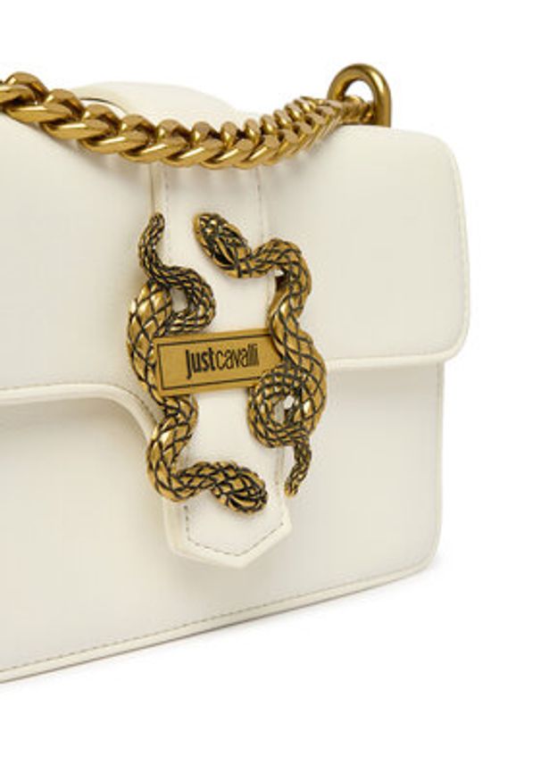 Just Cavalli Torebka 80RA4BAF ZSA89 Biały. Kolor: biały. Materiał: skórzane