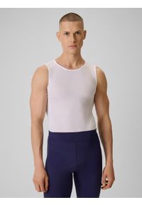 4f - 4F Potówka kolarska męska - biała L. Kolor: biały. Materiał: skóra, włókno. Długość: długie. Sport: kolarstwo #1