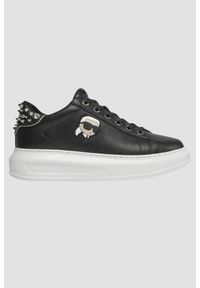 Karl Lagerfeld - KARL LAGERFELD Czarne sneakersy Kapri Nft Stud Tab, Rozmiar 37. Kolor: czarny