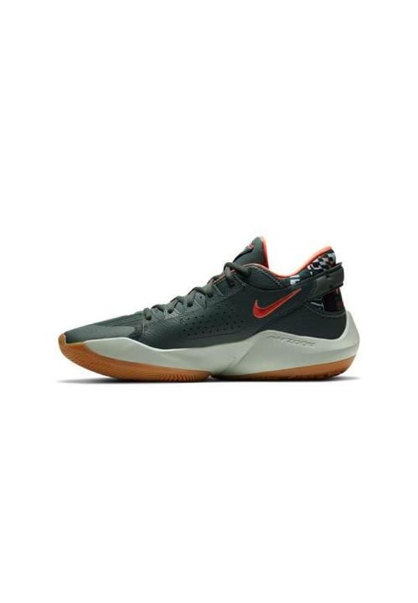 Buty koszykarskie męskie Nike Zoom Freak 2 Bamo Giannis Antetokounmpo. Zapięcie: sznurówki. Kolor: zielony. Materiał: guma, materiał, tkanina, syntetyk. Szerokość cholewki: normalna. Model: Nike Zoom