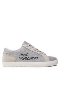 Love Moschino - Sneakersy LOVE MOSCHINO. Kolor: srebrny