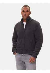 Guess Jeans Kardigan M5BR07 Z0662 Szary Regular Fit. Kolor: szary. Materiał: syntetyk #1