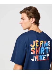 Wrangler - MESKA KOSZULKA WRANGLER BIG GRAPHIC TEE NAVY 112362808 #4