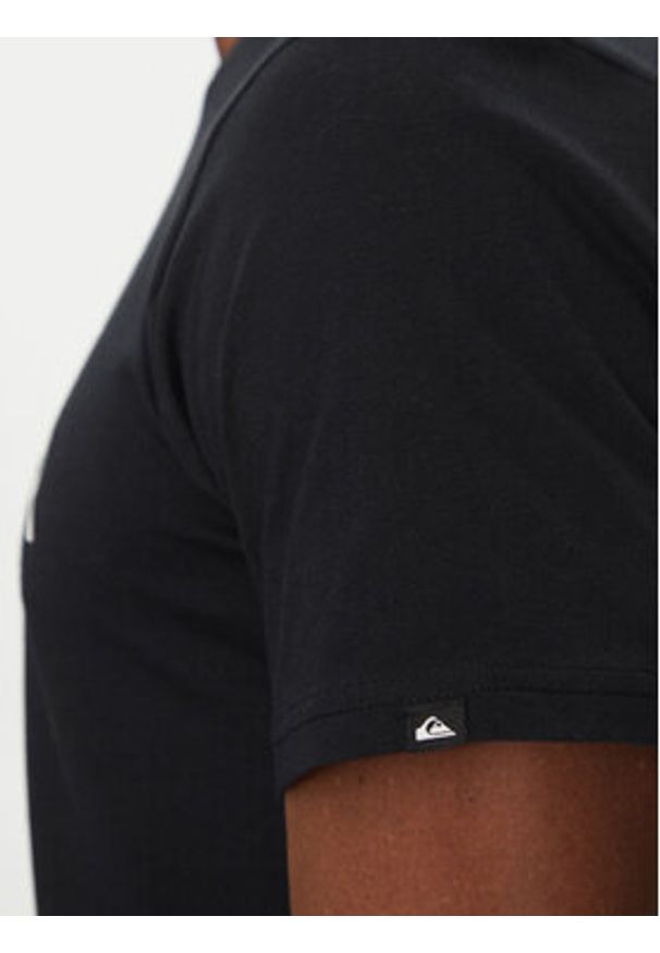Quiksilver T-Shirt EQYZT08064 Czarny Regular Fit. Kolor: czarny. Materiał: bawełna