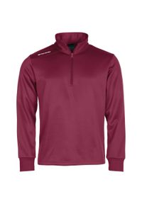 STANNO - Bluza dresowa z pół zamkiem błyskawicznym Stanno Field. Kolor: czerwony, wielokolorowy, brązowy. Materiał: dresówka