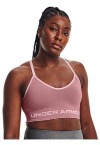 Under Armour Biustonosz sportowy UA Seamless Low Long Rib 1373870 Różowy. Kolor: różowy #2