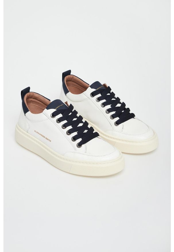 Alexander Smith - Sneakersy męskie skórzane Bond ALEXANDER SMITH. Materiał: skóra