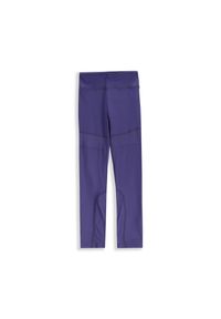 Legginsy do gimanstyki dla dzieci Lemon Explore WL5. Okazja: na co dzień. Stan: podwyższony. Kolor: niebieski. Materiał: poliester, elastan. Wzór: aplikacja. Styl: sportowy, casual